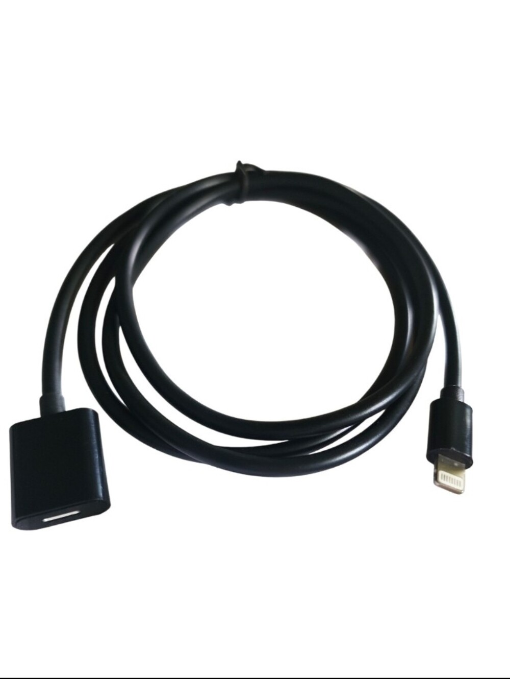 black Lightning 8-pin male-to-female Charger extension iPhone iPad iPod